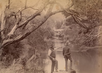 Due uomini presso il fiume Yarra da Archibald James Campbell